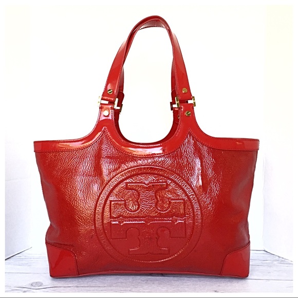 Tory Burch Handbags - COPY - Rare Tory Burch Bombe Crinkled Patent Leat…